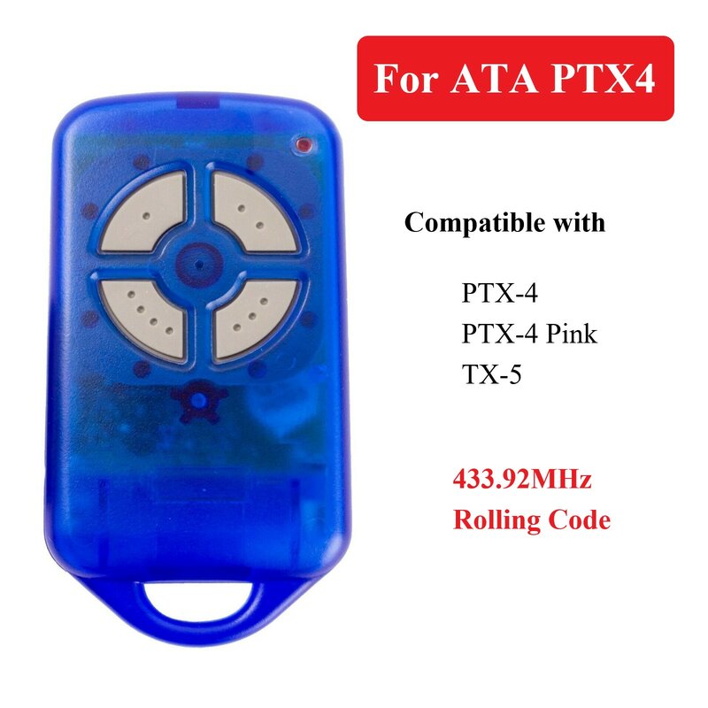 ATA-mando a distancia para puerta de garaje, PTX4 RTX-4, 433,92 MHZ, código rodante
