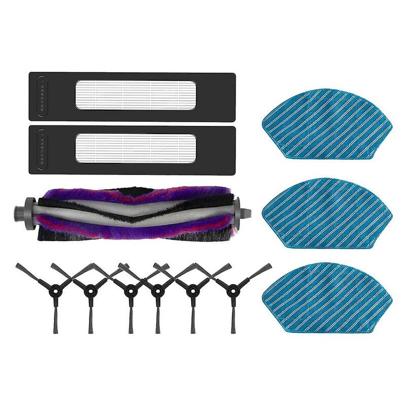 Kit de accesorios de tela para mopa, piezas de repuesto de 12 piezas, cepillo de rodillo, filtro