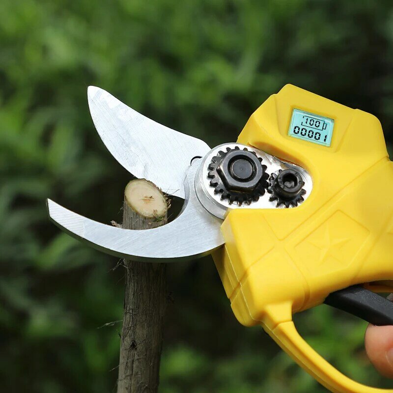 20V 30mm Brushless Electric Pruning Shears with Box Portable Cordless Electric Scissors Orchard Shrub Branch Pruning Power Tools