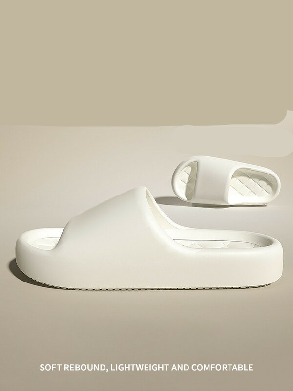 Sandal rumah untuk pria dan wanita 2023 musim panas pasangan dalam ruangan antiselip kamar mandi mandi EVA sandal rumah tangga sol tebal