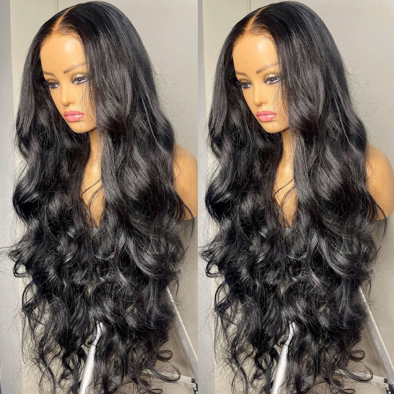 HD 13x4 Transparent Lace Wig Body Wave Lace Frontal Wig 32 34 inch 4x4 Closure Brazilian Human Hair Front Wig 180 Density