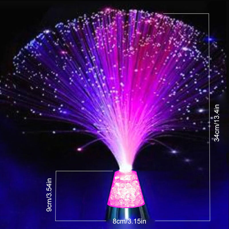 Atmosphere Party Colorful Mini Gift Festival Starry Sky Wedding Led Color Changing Stage Fiber Optic Lamp For Home Decoration
