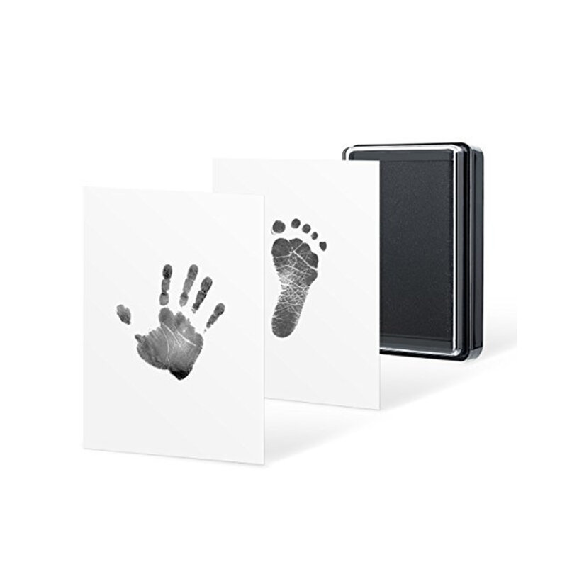 Milieuvriendelijke Babyverzorging Niet-Giftige Baby Handafdruk Opdruk Kit Baby Souvenirs Casting Pasgeboren Footprint Inktpad