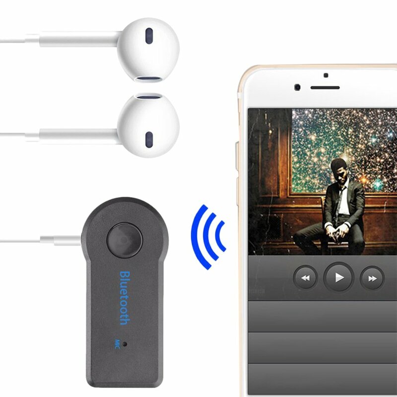 Wireless Car Audio Receiver Adapter, Bluetooth Versão 4.1, Aux, Noise Cancelling Technology, 3.5mm