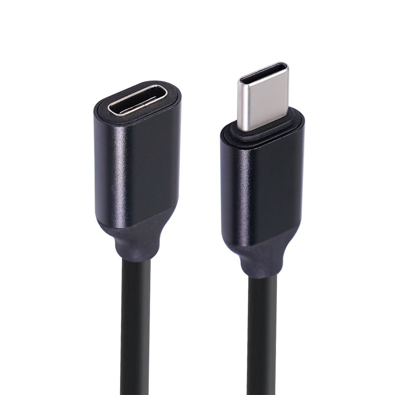 C타입 수-암 연장 케이블, USB 전원 공급 장치, 충전 코드 와이어, 연장 커넥터 코드 라인, 60W, 3A, 20V, 0.5 m, 1/1 m