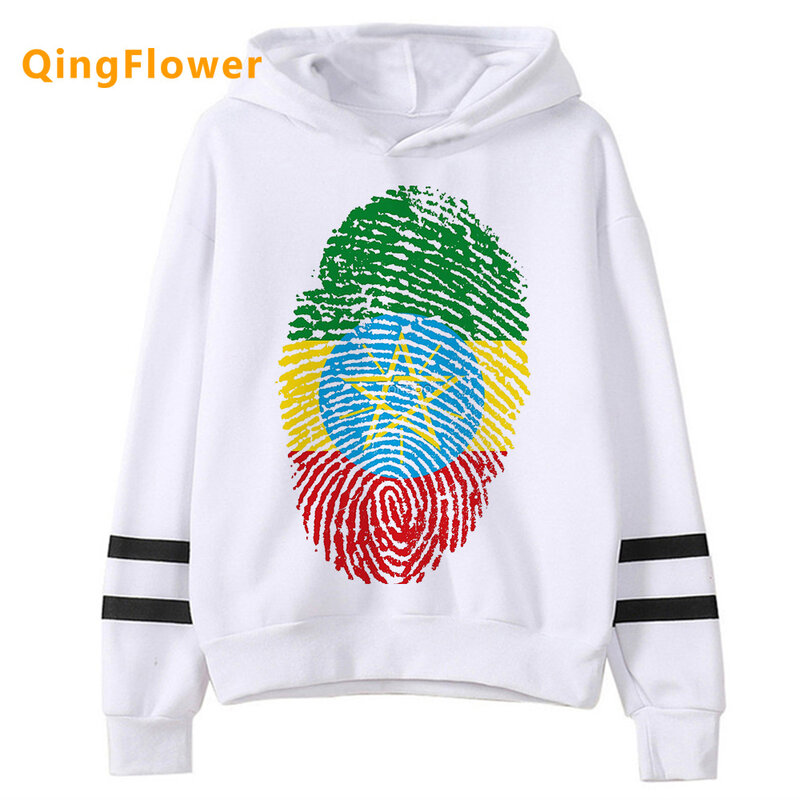 Толстовки Эфиопия, Женский винтажный пуловер с аниме, Женский винтажный пуловер