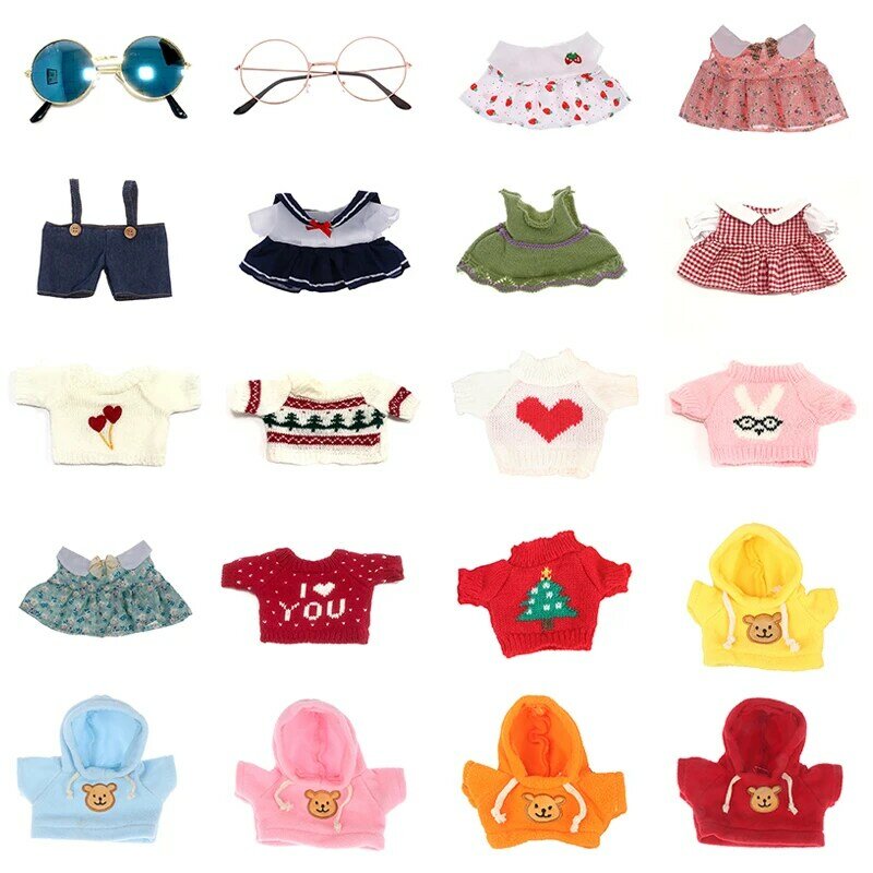 Odzież dla lalek akcesoria dla Lalafanfan kaczka śliczne pluszowe lalki kaczka ubrania dla 20 Cm akcesoria kaczki zabawki dla dzieci