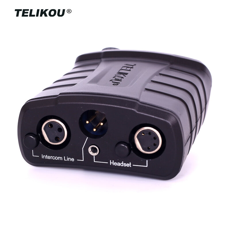 TELIKOU BK-201 | 2 선 인터콤 시스템 BK-201, 듀얼 채널 유선 벨트 팩, TV 방송 장비, RTS 호환