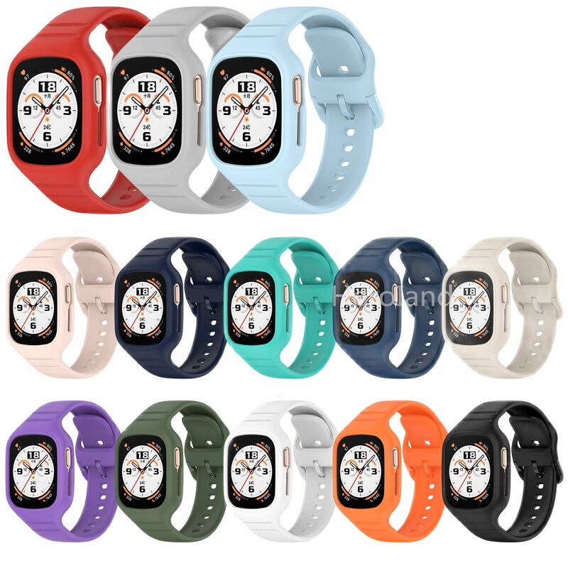 Sport Siliconen Horlogeband Voor Huawei Honor Horloge 4 Band Smarwatch Polsbandje Voor Honor Watch4 Armband Accessoires 2 In 1 Riem