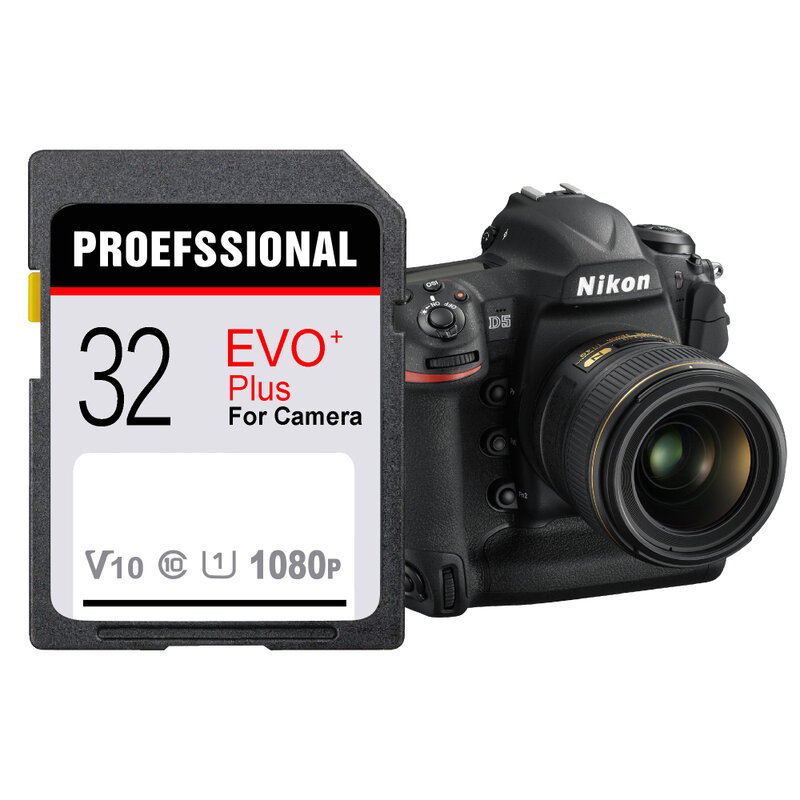 Original Camera SD 16G 32GB U1 64GB 128GB U3 SD Card Class10 V10 Memory Card For 1080p 3D 4K Video Cameras