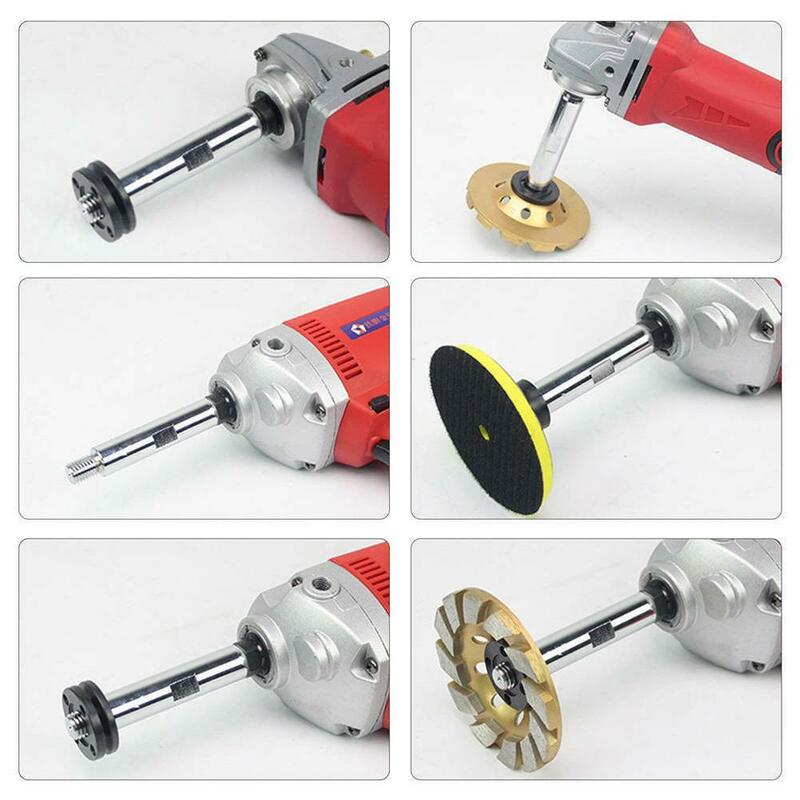 M14 Angle Grinder Extension Rod 75/100/140mm Thread Adapter Rod Polishing Pad Grinding Connection Rod Polisher Accessories