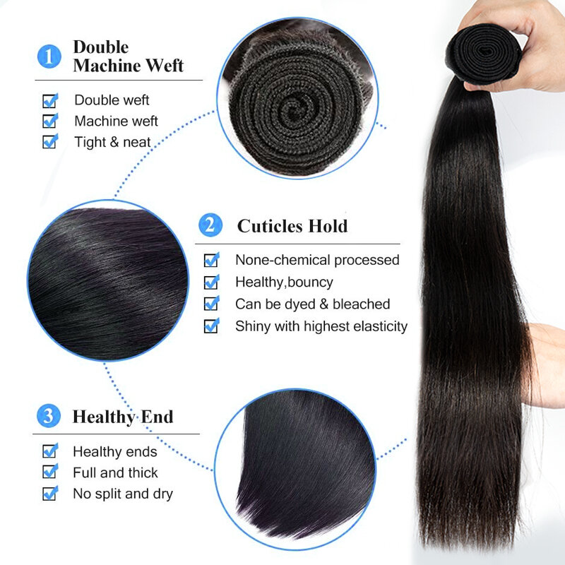 100% doczepy z ludzkich włosów Remy 14 "-28" 100 g/sztuk wątku tkania prostych naturalny jedwab wiązek włosów