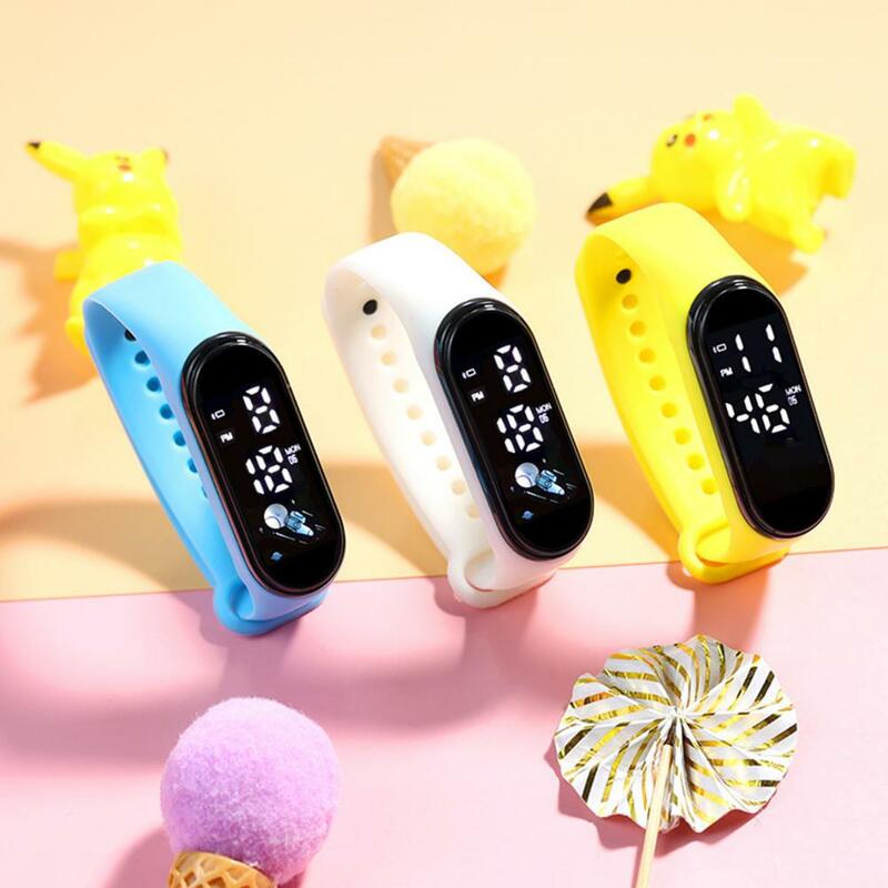 Wodoodporny silikonowy zegarek na rękę LED dzieci elektroniczny zegarek na rękę prezent urodzinowy