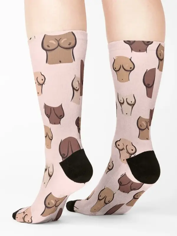 Boobs tits women diversity Socks funny gifts aesthetic Running Boy Child Socks Women's