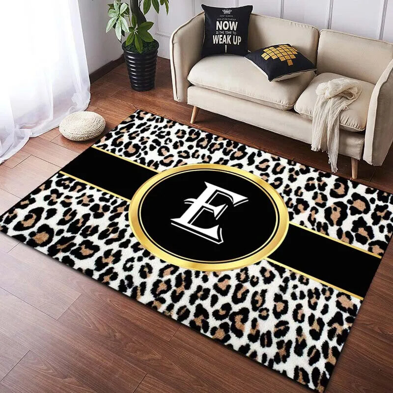 Karpet motif macan tutul, karpet Area huruf untuk ruang tamu, Kamar tidur, dekorasi kamar mandi, keset pintu masuk lembut dalam ruangan