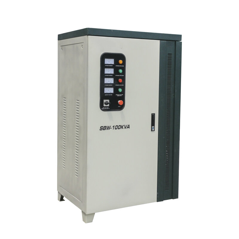 Full automatic 380v ac adjustable voltage stabilizer 3 Phase Power Voltage Regulator 100KVA