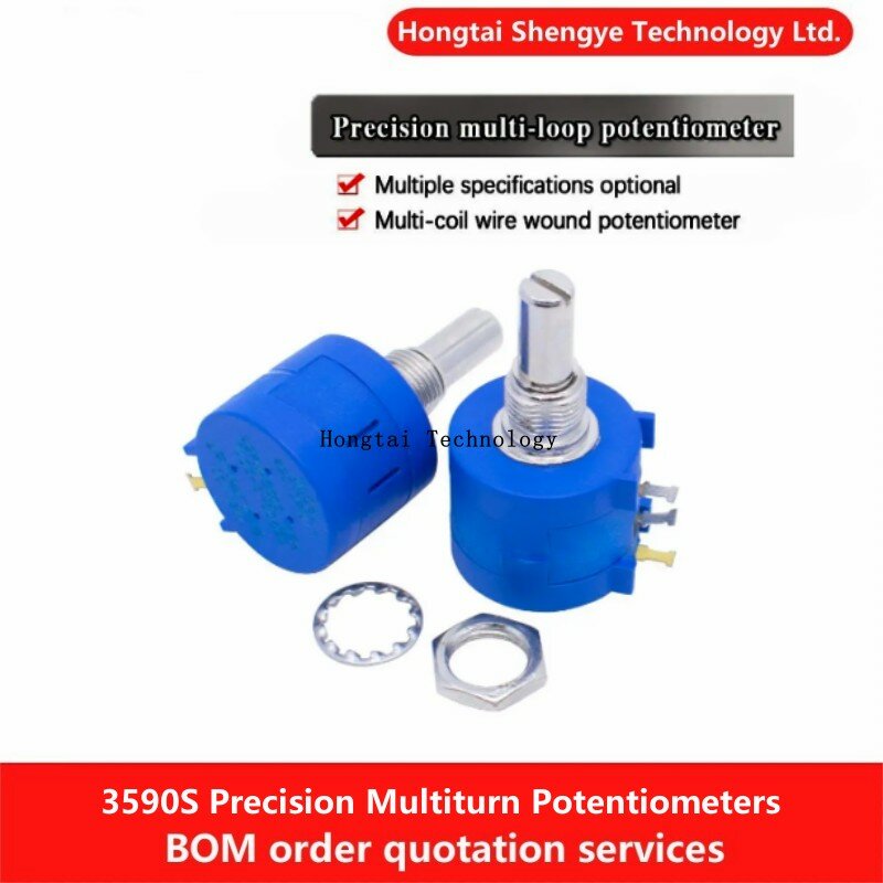 Precision Multiturn Potentiometers 3590S-2-102/202/502/103/203/503/104/101/201/501L 1K/5K/10K/50K/500R