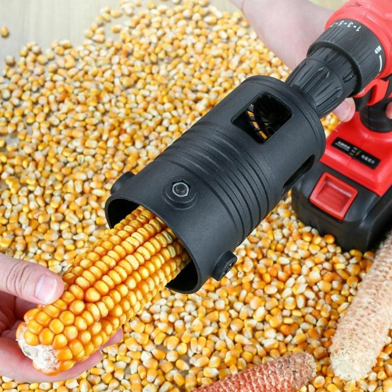 Portable Corn Thresher Accessory Fully Automatic Corn Peeling Machine Head Small Electric Grain Planer Separator Dropshipping