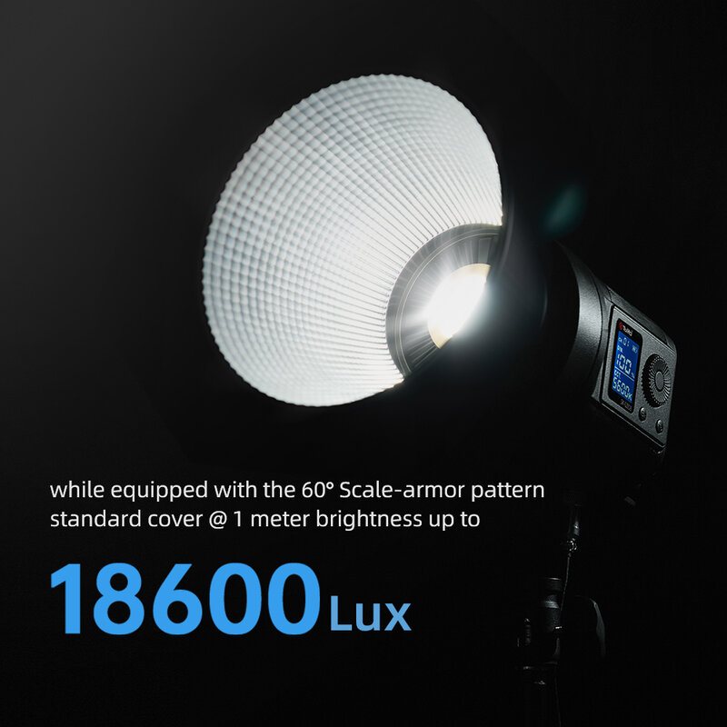 Yun Yi Tolifo SK-120DB 2 색 LED 스튜디오 비디오 스포트라이트, 휴대용 135W COB LED 사진 모노 라이트