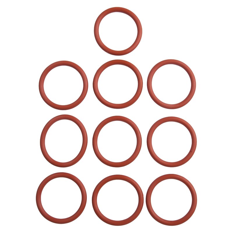 10X nadaje się do ekspresu do kawy Delonghi proces ekstraktora pierścień uszczelniający czerwony pierścień silikonowy uszczelka o-ringi wymiana części zamiennych