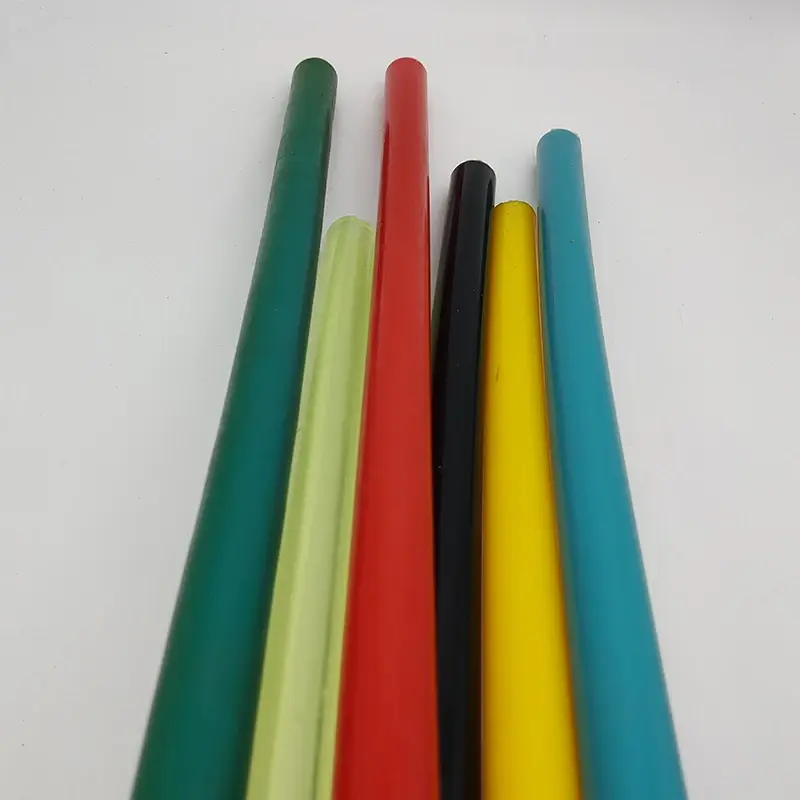 ความยาว 50 ซม.กลวง I.D.8mm ที่มีสีสัน PU แท่ง 75A Polyurethane sticks