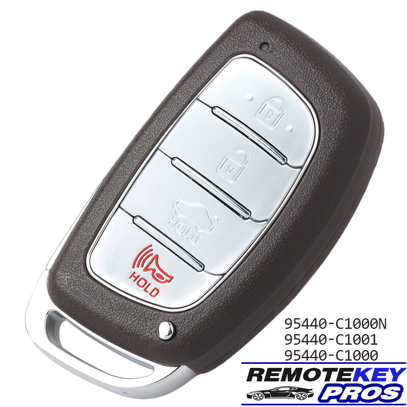 DIYKEY 95440-C1001, 95440-C1000N, 95440-C1000 for Hyundai Sonata 2015 2016 2017 Smart Remote Key FOB 4 Button 433MHz 8A