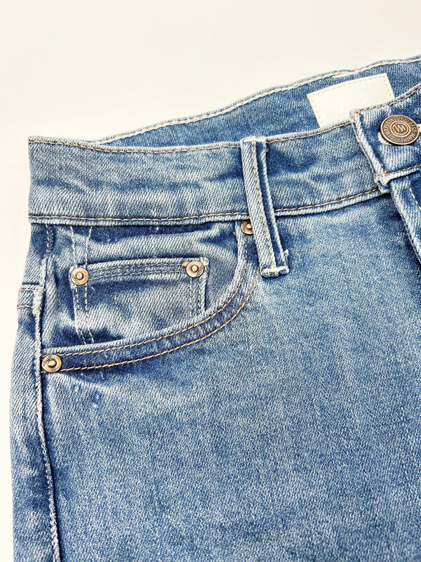 Frauen denim hosen 2023 neue Hohe taille stretch breite bein flare jeans