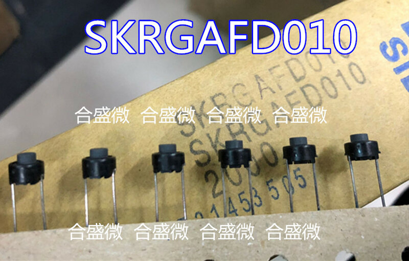 Skrgafd010-Bouton de commutation tactile, 6x6x5, prise directe, 2 pieds, climatisation, audio, importé
