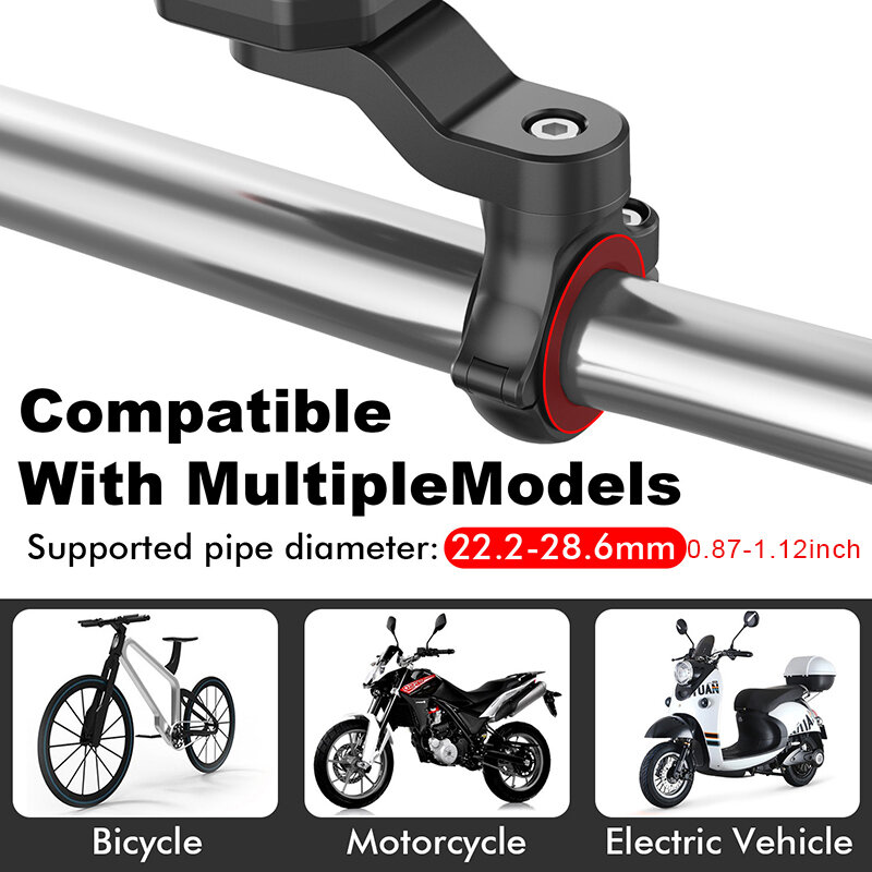 Manubrio per bicicletta supporto per telefono manubrio staffa per telefono universale smorzatore di vibrazioni regolabile portabiciclette da montagna per moto