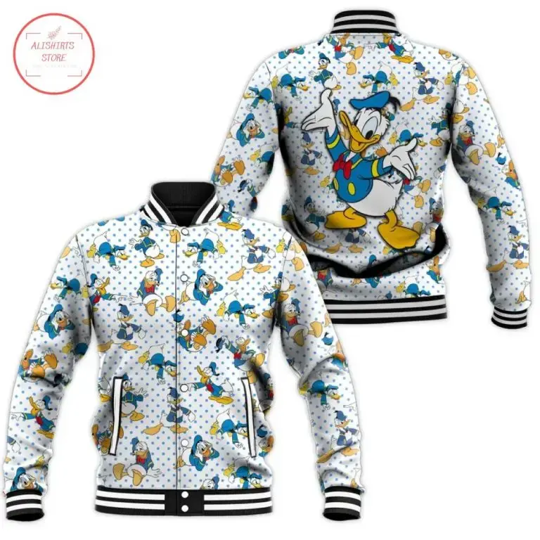 Disney Daisy Duck Baseball Jacket Men's Women Hip Hop Harajuku Jacket Custom Name Streetwear Boys Girls Loose Coats