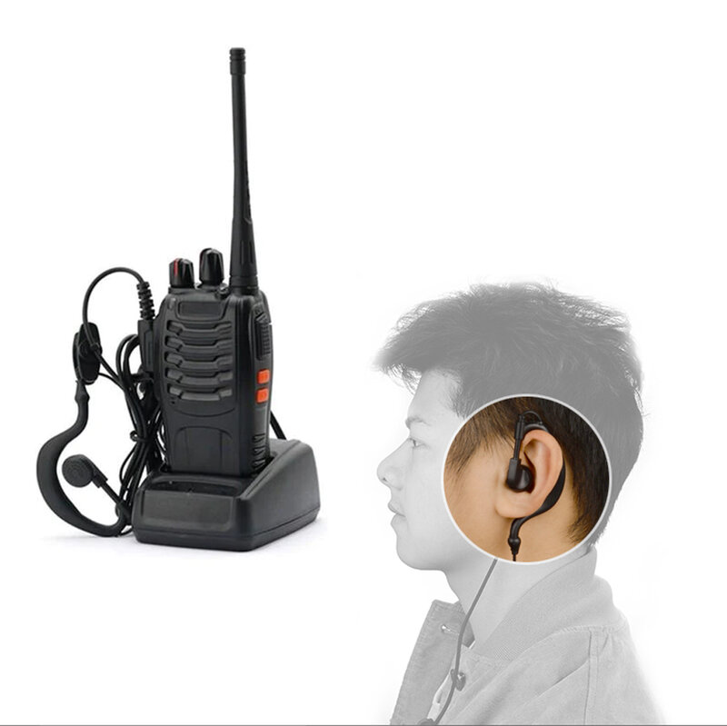 Baofeng-auriculares para walkie-talkie, 10 piezas, para BF-888S, 88E, 666S, 777S, UV 5R, UV 82 y otros modelos de walki, venta al por mayor de fábrica