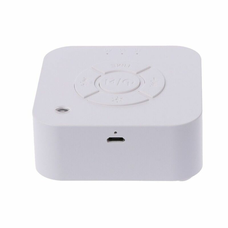 Biały urządzenie ułatwiające zasypianie USB z możliwością ładowania czasowego urządzenia dźwiękowego