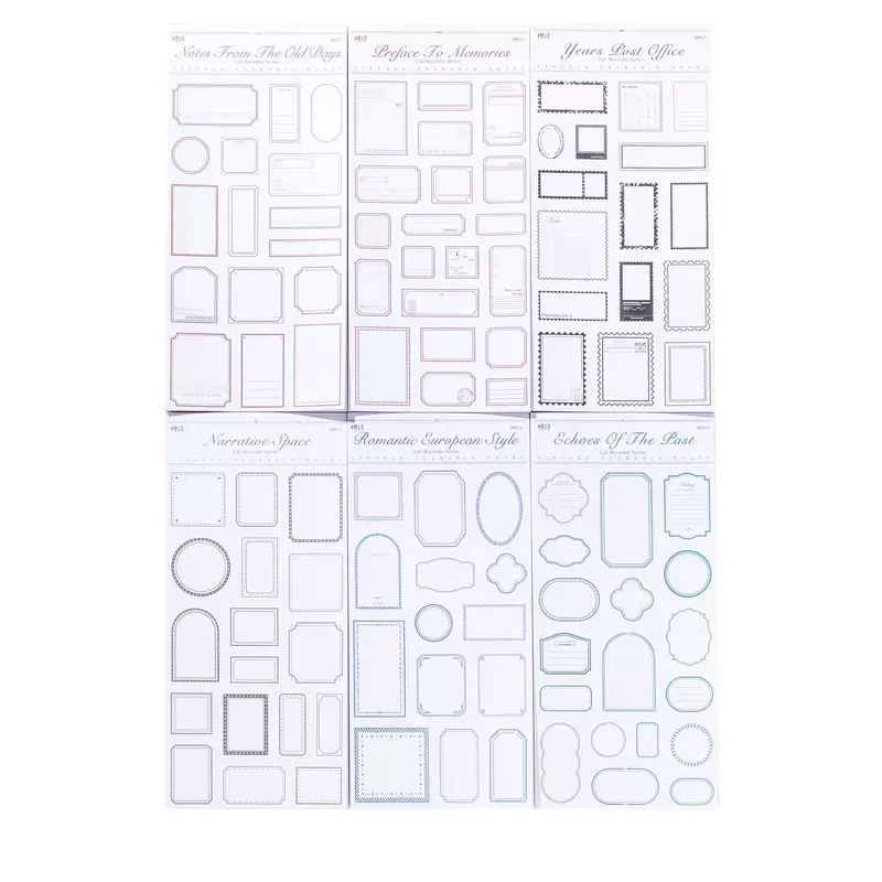 30 fogli Memo Sticky Tearable Collage Recorder manuale sfondo decorazione primer taccuino Scrapbook Cut 205*95MM
