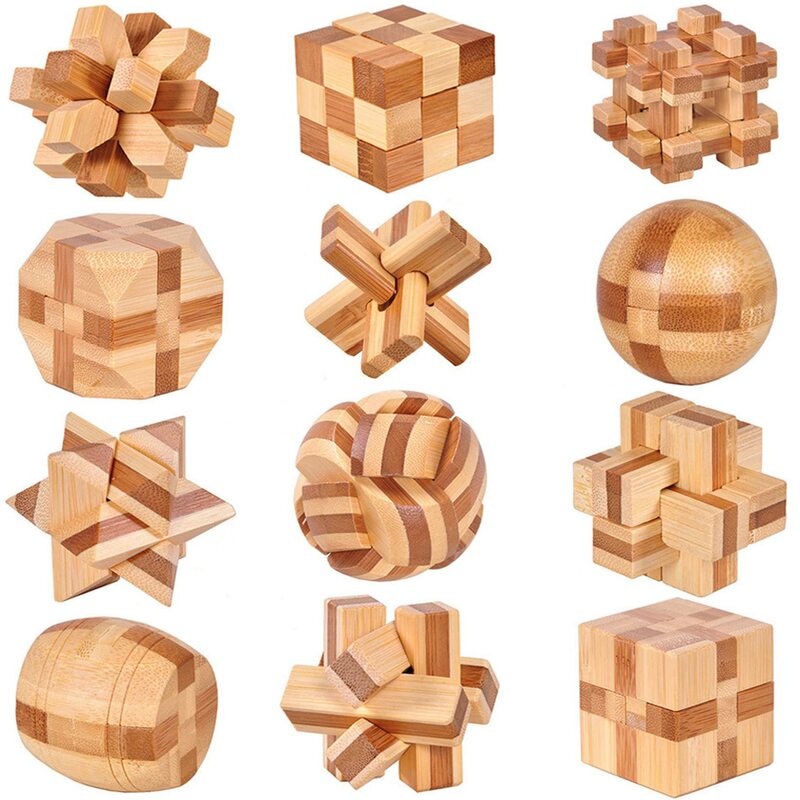 Rompecabezas 3D de madera para adolescentes y adultos, rompecabezas de madera, cubo mágico, juguetes de ensamblaje