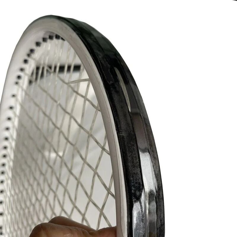 Raket bulu tangkis transparan, stiker KEPALA Badminton mengurangi benturan, pita pelindung perlindungan, pita Anti benturan