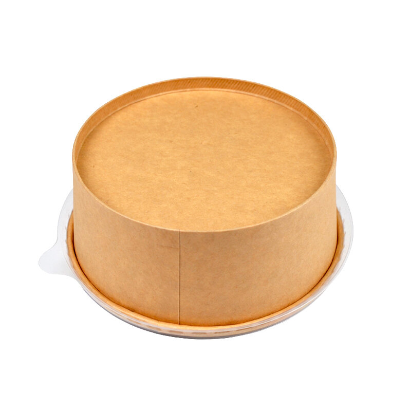 Produk kustom desain bebas kustom Logo cetak OME mangkuk kertas untuk mengambil makanan mangkuk dengan tutup PP