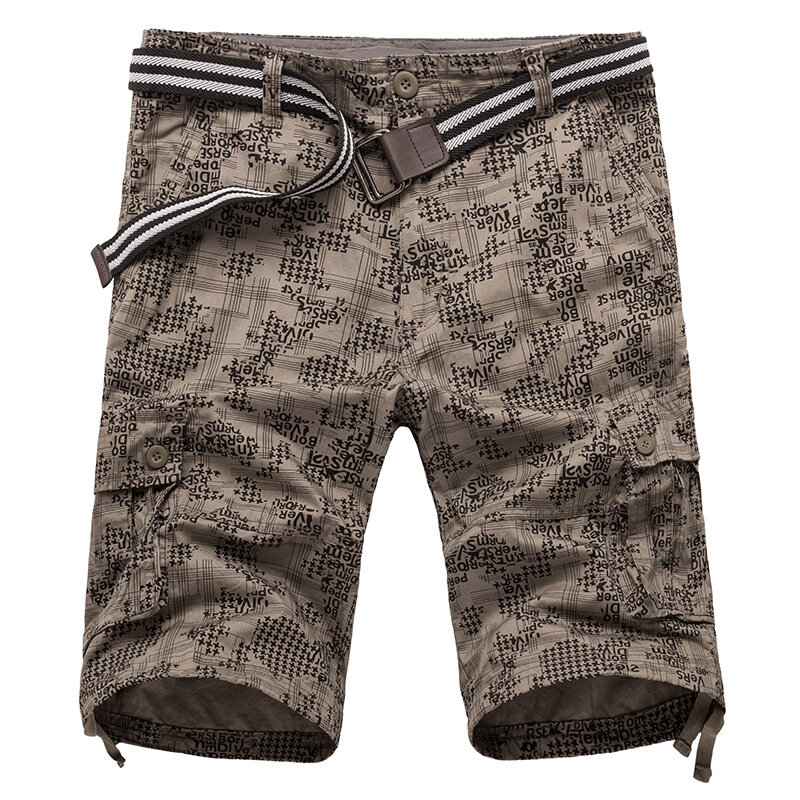 New High-Quality Multi Pocket Cargo Shorts for Men Summer Fashion Cotton Short Loose Cargo Pants