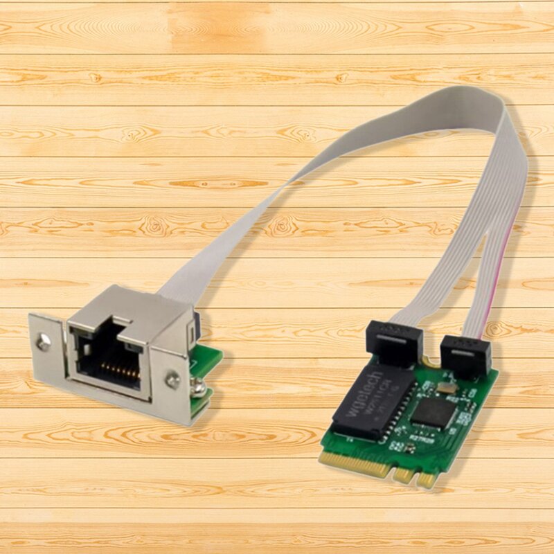 M.2 A+E 2.5G Ethernet Adapter 2.5G/1G/100M Multi-Gigabit M.2 Network Card 8125B COM