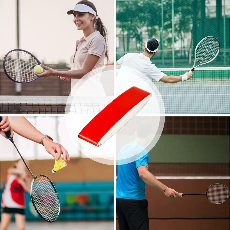 Autocollant de protection de tête de raquette de tennis et badminton, pâte sans couture, PU, protection de raquette, cadre, usure épaissie