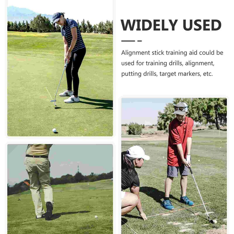 Bastone per puntamento da Golf pallina da Golf String Peg per puntamento Putting Training Aid Golf Golf Exerciser Equipment