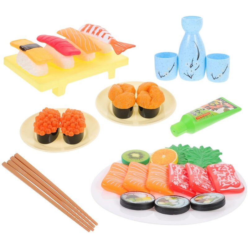 Simulatie Sushi Housef Mini Versiering Voedsel Plastics Miniatuur Prop Decor Decoratieve Huishoudster