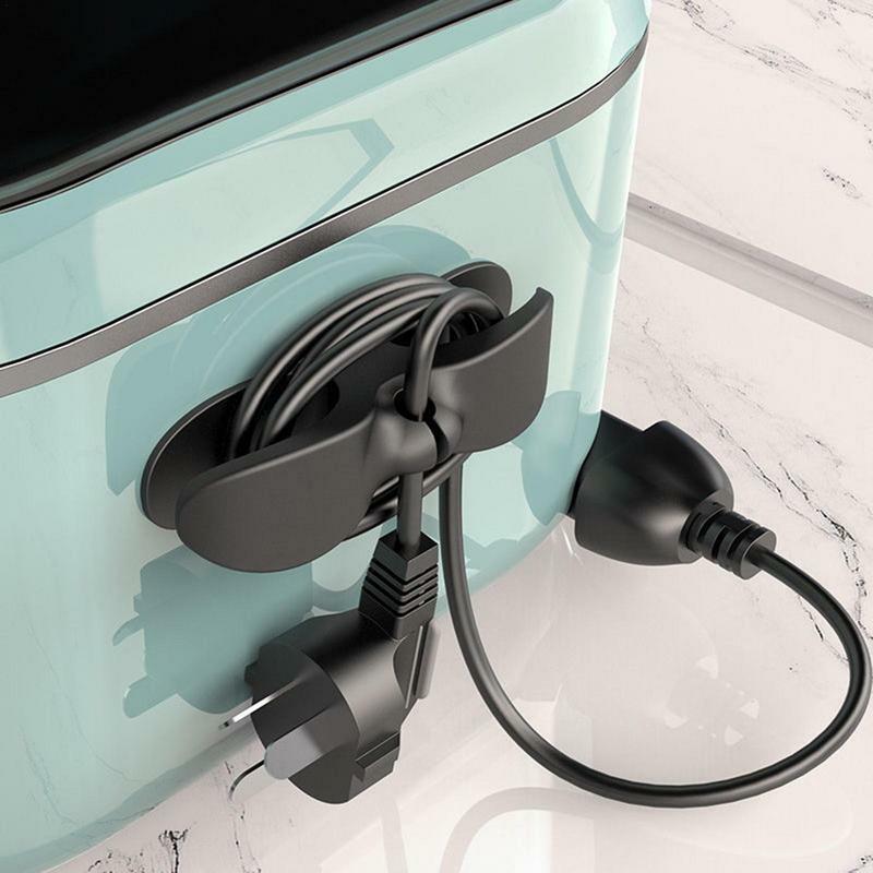 Wire Cord Organizer Holder Household Kitchen Appliances Cable Winder Silicone Cord Winder Holder Clip Data Cable Storage Clip