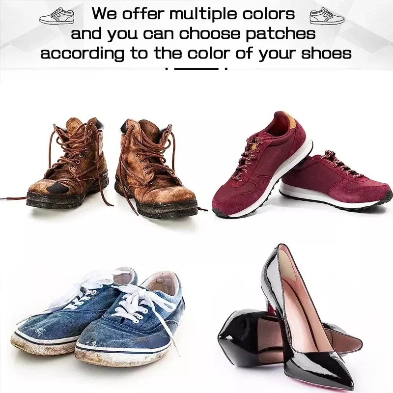 Parches de reparación de plantillas para zapatos, almohadillas transpirables, Protector adhesivo para zapatillas, cuidado de los pies