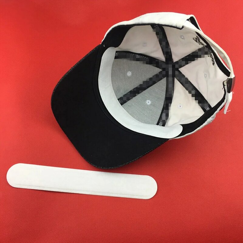 20pcs Bonnet For Men Caps Sweatband Hat Size Reducer Sweat Pad Cotton and Paper Reducing Tape for Man Woman