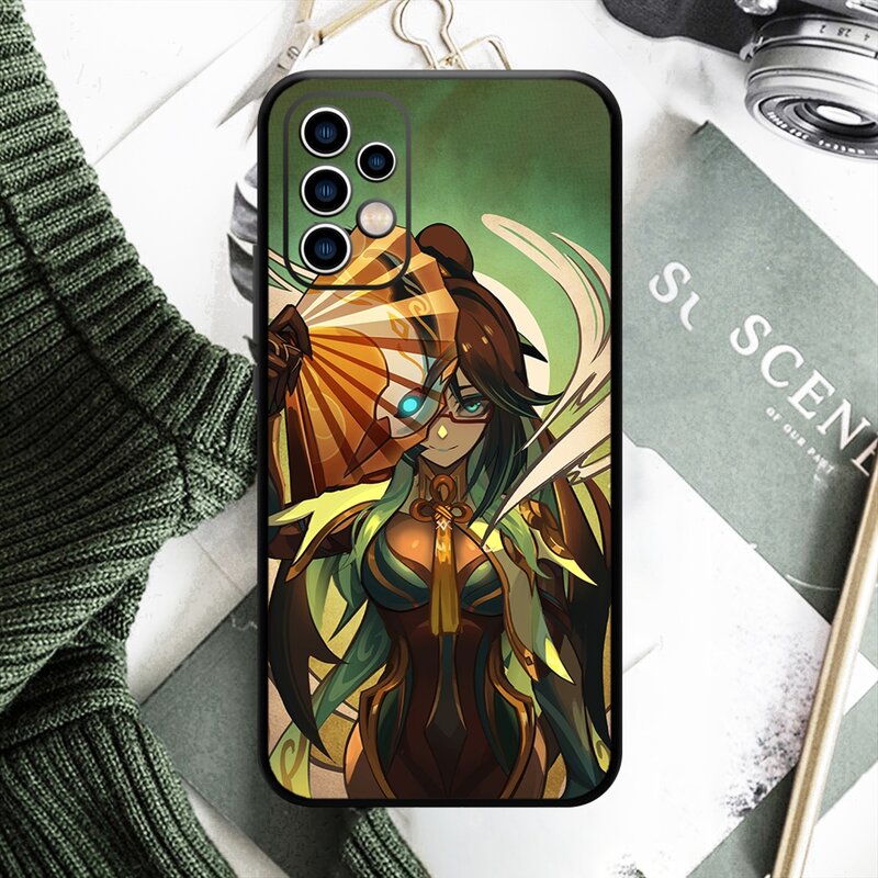 Genshin Impact Xianyun Anemo character 5 Stars Phone Case for SAMSUNG Galaxy A54 53 52 51 F52 A71 Note20 Ultra S23 M30 S24