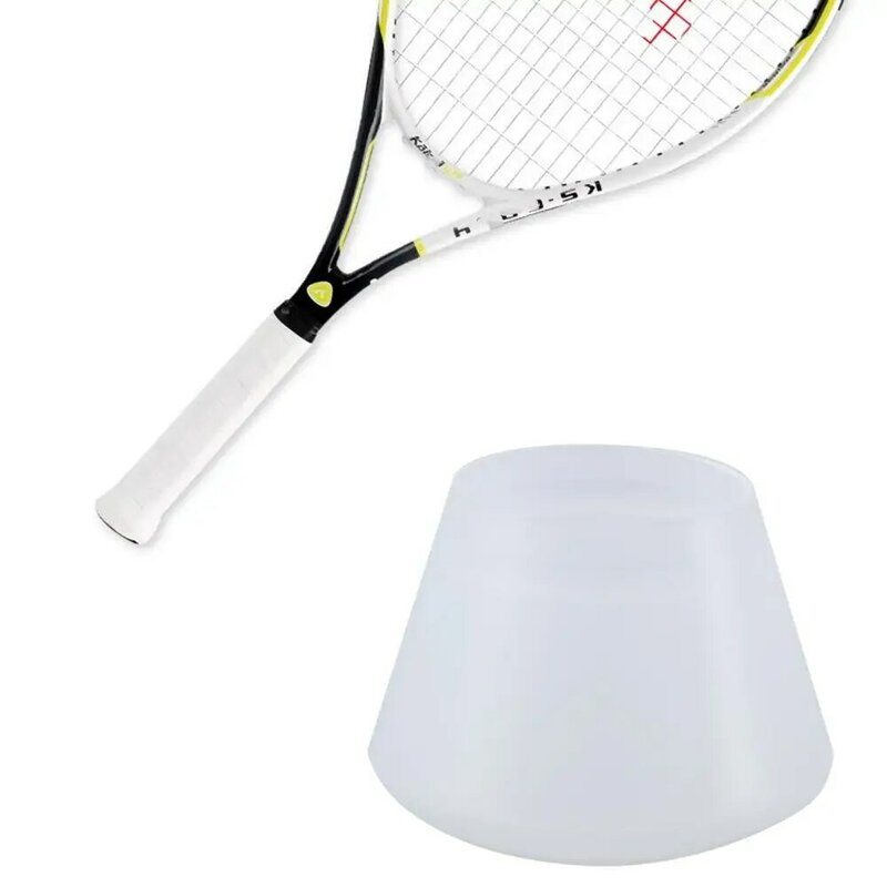 라켓 그립 링 라켓 케이스, 투명한 흰색 핸들 엔드 캡, 테니스 에너지 슬리브, 테니스 라켓 커버, 라켓 파워 캡