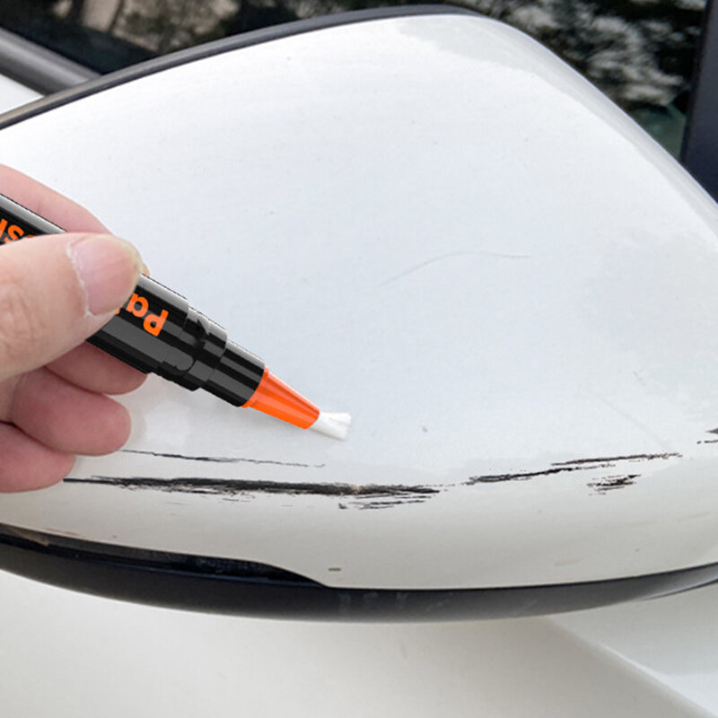 Autolak Krassen Reparatie Pen Borstel Waterdichte Verf Marker Pen Autoband Loopvlak Auto Onderhouden Zwart Wit Rood Zilver