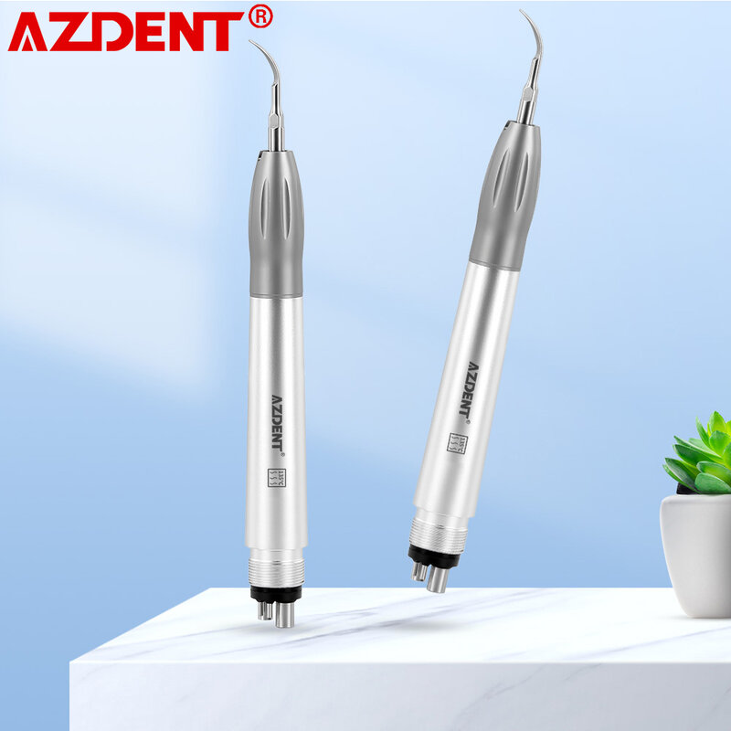 New AZDENT Dental Air Scaler Handpiece 2024 Dentist Super Sonic Scaling Handle with Tips 135°C Disinfection Dentistry Equipment