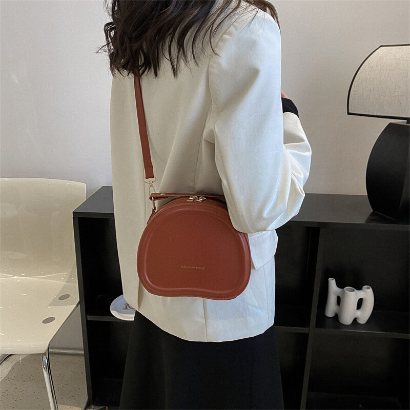 2023 Solid PU Leather Shoulder Bag Fashion Designer Handbags Top Handle Bags for Women Casual Crossbody Bags