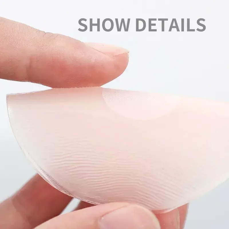 Penutup puting payudara silikon, dapat dipakai ulang tidak terlihat merekat sendiri dada Bra Pasties Pad kelopak alas stiker aksesoris untuk wanita